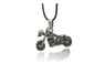 Skull Motorcycle Pendant Necklace For Men