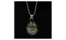 New Vintage Steampunk Hollow Ball Green Magic Glow In Dark Pendant Necklace