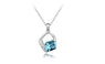 Fashion Austria Crystal Geometric Pendant Necklace