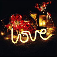 Love LED Light For Room Decoration Neon Signs Party Table Decor Neon LED Light Gifts For Girls, Kids, Boys - sparklingselections