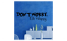 Don't Worry be Happy Removable Art Vinyl Quote Wall Sticker