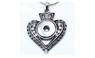 Antique Alloy Crystal Snaps buttons Pendant Necklace For Women