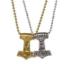 Punk Norse Viking Hammer Pendant Necklace for Men