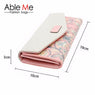 New Famous Women Envelope 3 Folded Flowers Printed Wallet