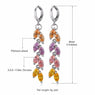 Long Leaves Drop Earrings Women