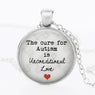 Autism My Child is Autistic Superhero Pendant Necklace for Women