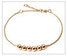 Small Bead Ball Rose Gold Color Pendant Necklace For Women