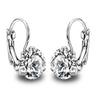 Super Flash Big Crystal Stone silver plated Earing