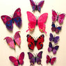 PVC 3D DIY Butterfly Home Decor Wall Stickers 12 Pcs/Lot