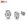 Silver Plated Zircon Stud Earrings For Women