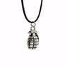 Vintage Silver Tone Hand grenades Pendant Necklace