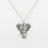 Vintage Lucky Elephant Turquoies Pendant Necklace