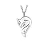 Korean Fire Fox Pendant Necklace for Women