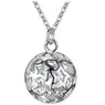 Silver Plated Wave Pendant Necklace