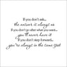 "If you don't ask" Vinyl Wall Quotes Stickers for Decorations