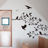 60*35cm Black Bird Tree Branch Monster Wall Decals
