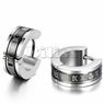 Roman Numeric Engrave Hoop earring For Boys