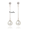 Glass Pearl Ball Stud Earrings