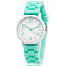 Candy Color Silicone Watches Ladies Casual Silicone Luxury Quartz Wristwatches For Women's Jewelry