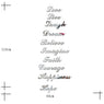 Stairs Word Art Love Live Laugh Dream Mirror Wall Stickers