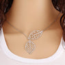 Leaves Bird Pendant Necklace