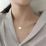 Grace Novel Round Pendant Necklace
