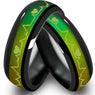 Fashion Titanium Black Mood Rings For Couples