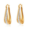 New Stud Earrings Trendy Gold Color Earring For Women, Girls, Wedding, Engagement Gifts Jewelry
