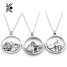 Wanderlust Rock Climbing Himalayas Mountain Necklace for Women