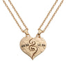 New Lil Sis Heart Break shaped Pendant Necklace For Sister