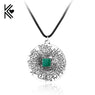 Thomas Retro Rope Leather Pendant Necklace