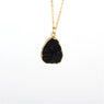 Colorful Round Drusy Stone Quartz Crystal Pendants for Women