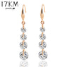 Water Drop Zircon Drop Dangle Earrings for Women