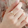Crystal Zircon Male And Female Tail Ring