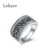 Black And White Genuine Austrian Crystal Trendy Rings For Women (R150160283P)