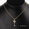 Women's Long Strip Key Crystal Pendants Necklaces