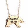 New Personalized Bear-Shape Letter "Mama Bear" Pendant Necklace