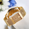 New Luxury Men Stainless Steel Business Gold Watch