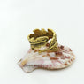 Exquisite Personality Elegant Feather Shaped Ring for Women