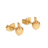 Hand-polished Hypoallergenic Titanium Steel Unisex Earrings