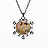 Snowflakes Shape Handmade Occult Pendant Necklaces