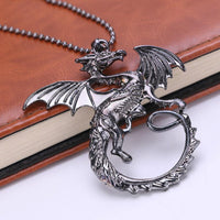 "A Song of Ice and Fire" Targaryen Dragon Pendant Necklace Women or Men Fashion Casual Jewelry - sparklingselections