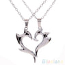 Alloy Heart Magic Wand Pendant Necklace for Women