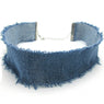 Blue Tassel Blue Jeans Choker Necklace For Women (SY369028)