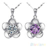 Wintersweet Rhinestone Chain Pendant Jewelry Necklace (1S67 6OX9)