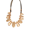 Vintage Geometric Frosted Clavicular Chain Necklace for Women