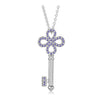 Fashion Flower Key Pendants Necklace