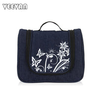 Printing Jeans Cosmetic Women Bag - sparklingselections