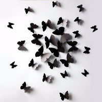3D PVC Magnet Butterflies DIY Wall Sticker 12Pcs