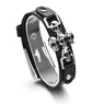 Skeleton Skull Punk Gothic Leather Buckle Belt Bracelets for Women